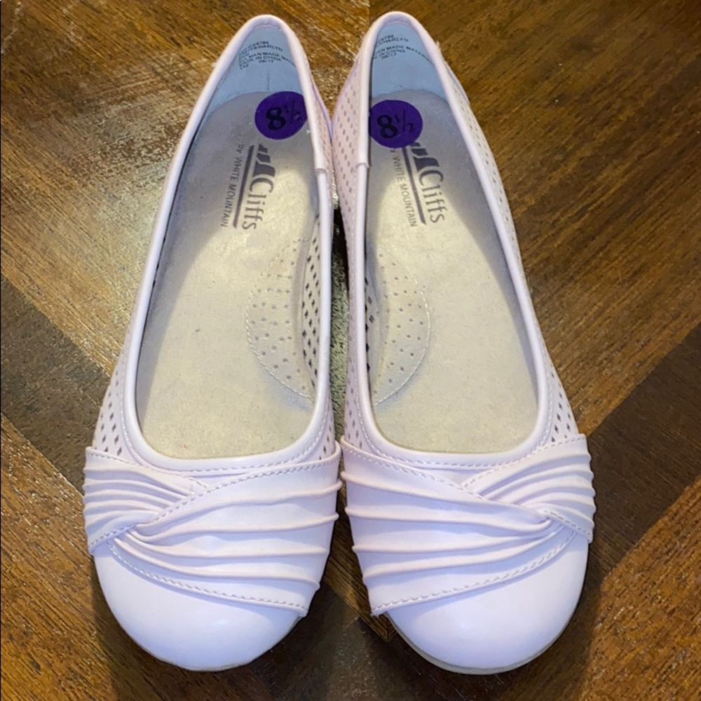 Light Pink Flats - Perforated